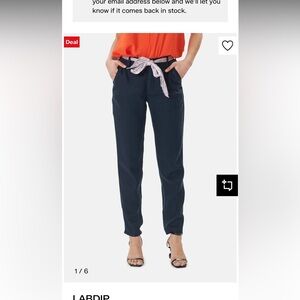 Labdip France Tencel Navy Blue Thea Pants 40 12 Women’s